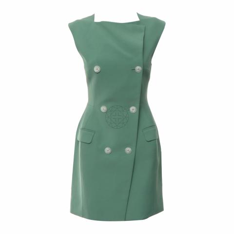 Sell Camilla And Marc Double Breasted Sleeveless Dress - Green |  HuntStreet.com