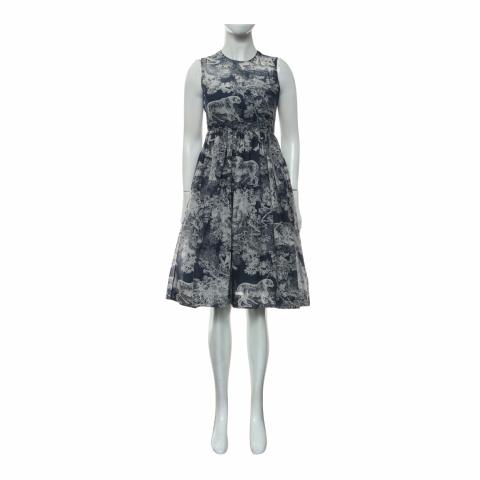 Sell Christian Dior Printed Dress - Blue/White | HuntStreet.com Sell Christian Dior Printed Dress - Blue/White | HuntStreet.com