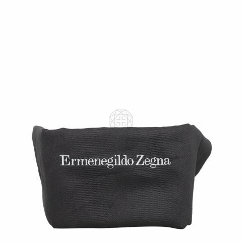 Sell Ermenegildo Zegna Leather Compartmented Clutch - Black