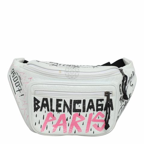 Balenciaga graffiti belt bag best sale