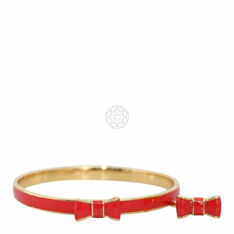 Sell Kate Spade New York Bow Bangle And Ring Set - Gold/Red  display picture 2