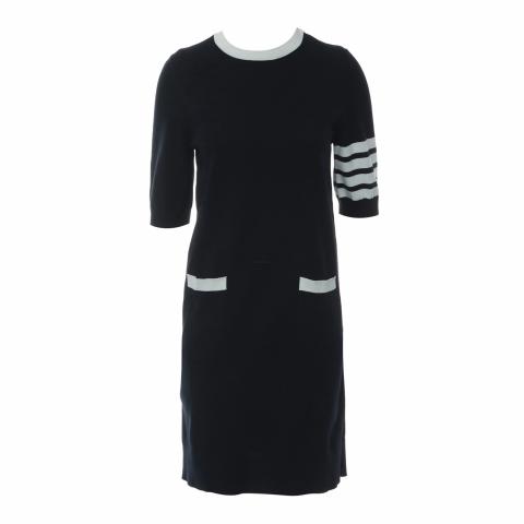 Sell Thom Browne 4-Bar Hector Embroidery Mini Dress - Dark Blue |  HuntStreet.com