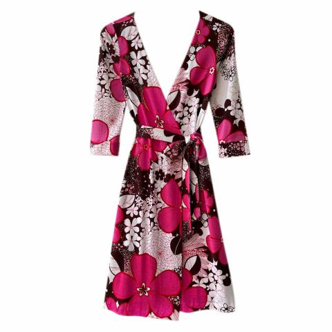 Sell Diane von Furstenberg Midi Wrap Dress - Pink | HuntStreet.com