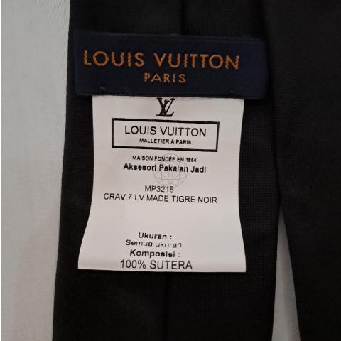 Sell Louis Vuitton X Nigo Tiger Tie - Black | HuntStreet.com