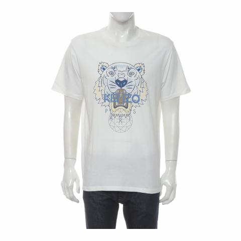 Sell Kenzo Tiger Printed T-Shirt Blue/White