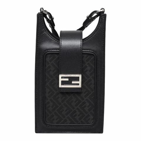 Sell Fendi Zucchino Crossbody Mini Bag - Black | HuntStreet.com
