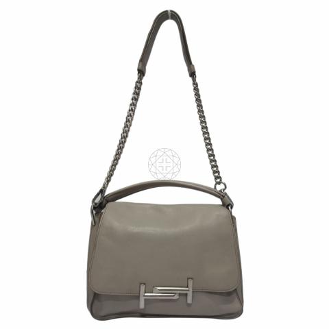 Sell Tod's Double T Shoulder Bag - Grey | HuntStreet.com