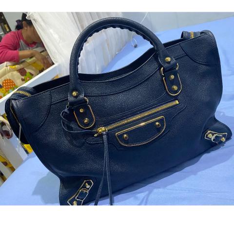 Balenciaga 803264TSVP18016 関税送料込 Sell Balenciaga Medium City Edge Bag - Blue | HuntStreet.com