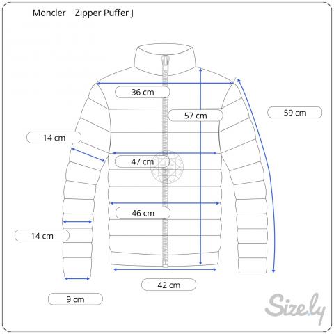 Sell Moncler Zipper Puffer Jacket - Beige | HuntStreet.com