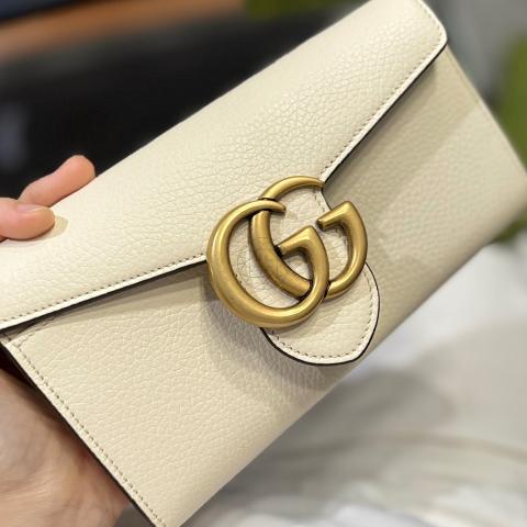 【関税&送料込】Gucci Gg Marmont Wallet Sell Gucci GG Marmont Long Wallet - White/Multicolor