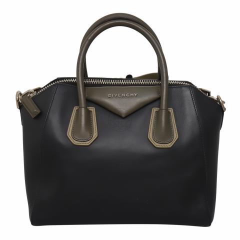Sell Givenchy Antigona Satchel Bag - Black/Dark Green