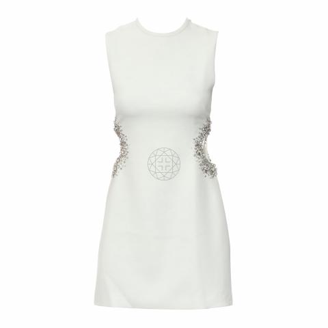Sell A.L.C Crystal Embellished Cut Out Dress - White | HuntStreet.com Sell A.L.C Crystal Embellished Cut Out Dress - White | HuntStreet.com