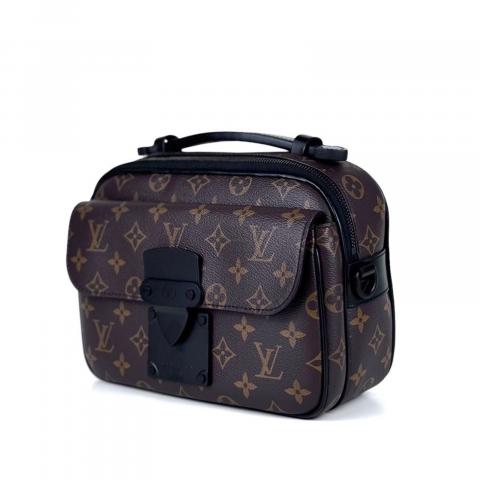 Louis Vuitton S Lock Monogram Macassar Messenger Bag Brown