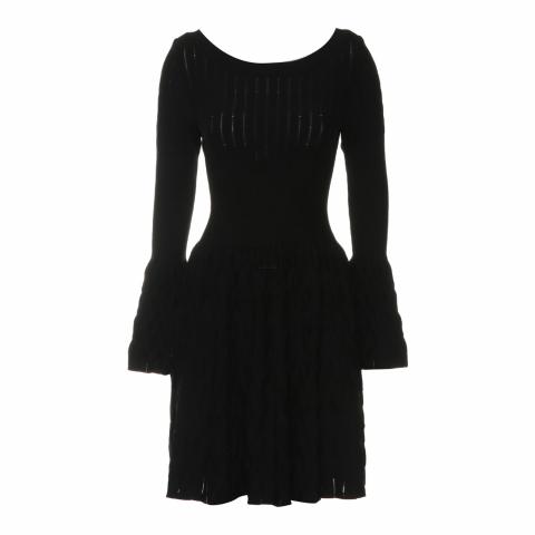 chinese dress ladies Alaia Noir Long Sleeve Belt Dress main image 0