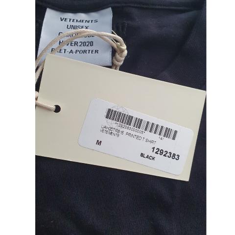 Sell Vetements Copyright Oversized T-Shirt Black