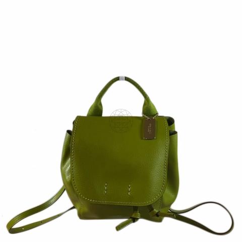 Sell Coach Vintage Pebbled Leather Lime Green Mini Backpack