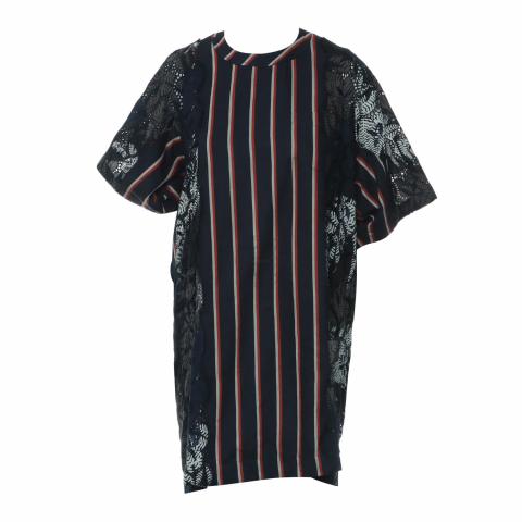 Sell Sacai Stripe Lace Dress - Multicolor | HuntStreet.com