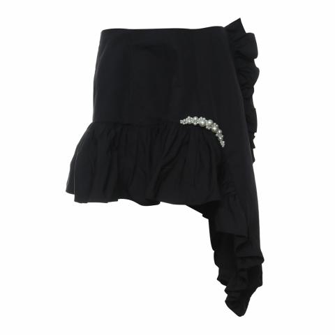 Sell Simone Rocha X H&M Embellished Asymmetrical Skirt - Black