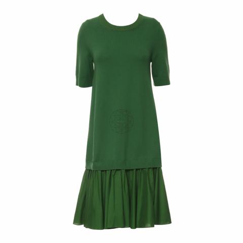 green emerald velvet dress COS Pleated Knitted Maxi Dress Green – The Dress Nook