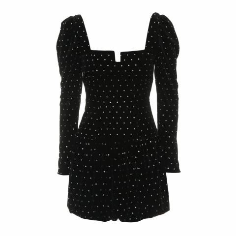 black white colorblock dress Split Decision White and Black Color Block Wrap Mini Dress S main image 0