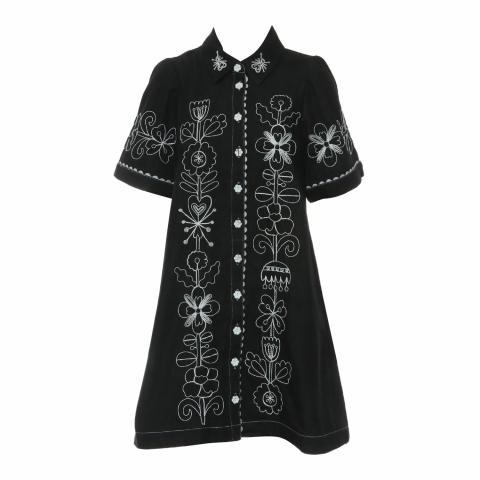 gorman black dress Gorman Dress 14 / Deep Blue/Lavender Multi