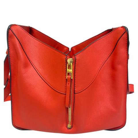 Sell Loewe Hammock Small Leather Red Sling Bag GHW - Red  display picture 1