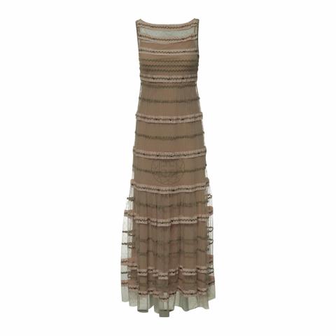 red tape brown dress shoes Valentino Garavani Polka dot silk wrap midi dress – Luisa World main image 0