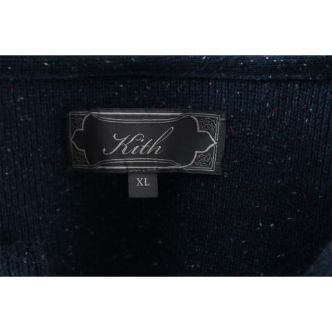 Sell KITH Marled Knit Hastings Cardigan - Navy Blue/Multicolor