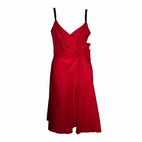 Sell Valentino Red Bow Cocktail Dress - Red