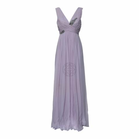 open lace back dress Iridescent Purple Cutout Sequins Long Prom Dress with Feathers –  FancyVestido main image 0