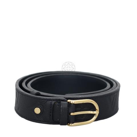 Louis Vuitton Empreinte navy blue belt. Louis Vuitton Blue Marine Epi Leather LV Initials Belt 90CM  main image 4