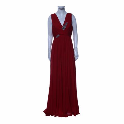 Sell Marchesa Notte Embellished Sleeveless Dress - Red | HuntStreet.com
