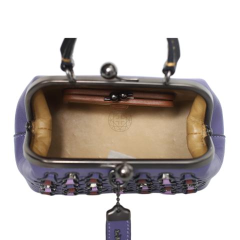 Sell Coach 1941 Kisslock Frame Bag - Purple | HuntStreet.com