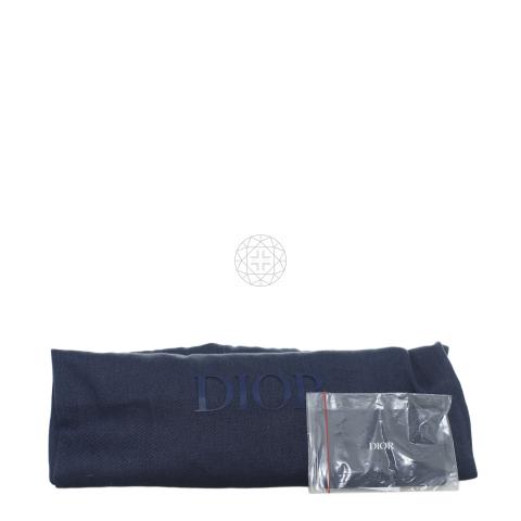 Sell Christian Dior Oblique Jacquard Zipped A4 Clutch - Black