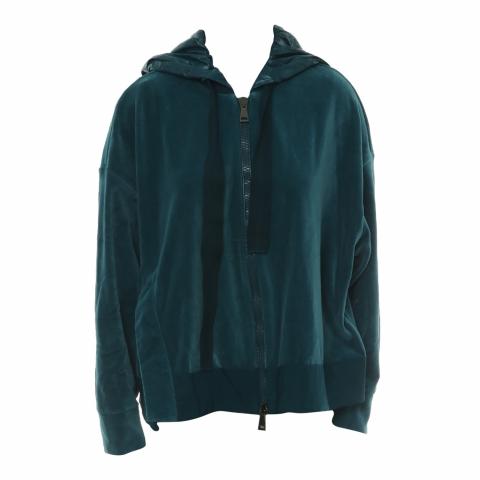 Sell Moncler Velvet Zip Up Maglia Cardigan - Blue | HuntStreet.com