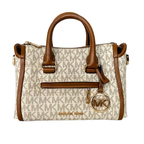 Sell Michael Kors Carine XS Logo Satchel in Vanilla Signature