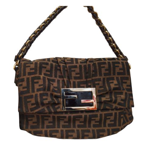 fendi tobacco Zucca Shoulder Bag Minor signs of use to interior. Sell Fendi Tobacco Zucca shoulder
