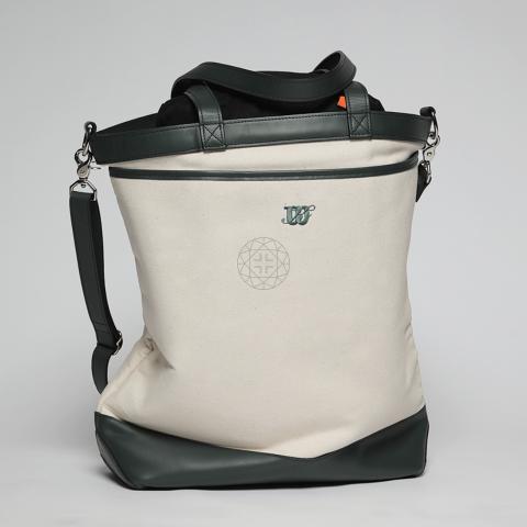 Sell KITH x Wilson Do All Leather Trimmed Canvas Tote - Green/Nude