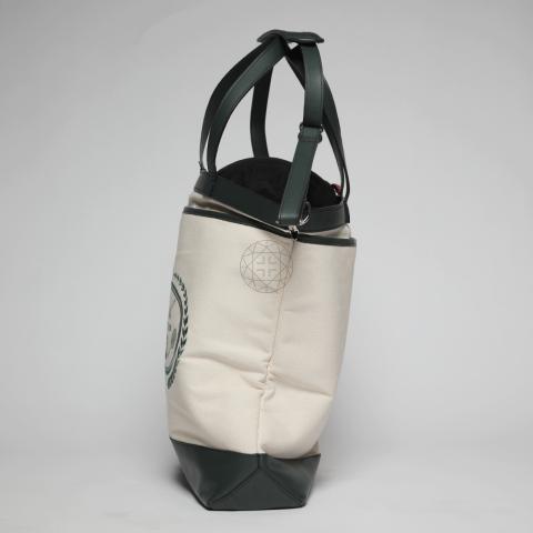 Sell KITH x Wilson Do All Leather Trimmed Canvas Tote - Green/Nude