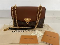 Louis Vuitton Brown Monogram Saint Placide Cloth Pony-style calfskin  ref.989262 - Joli Closet